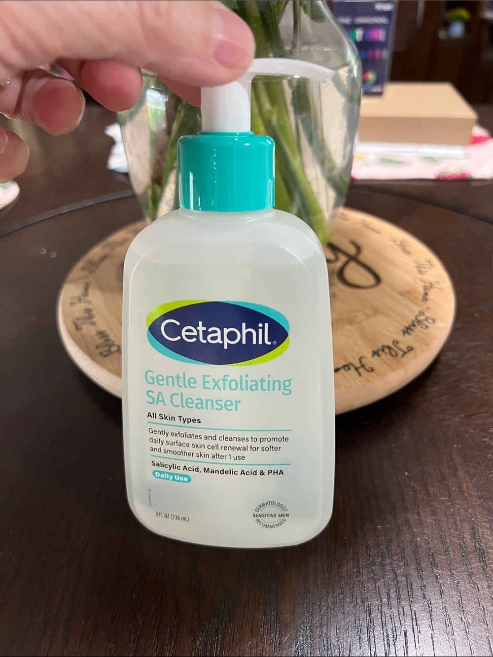 New Cetaphil Gentle Exfoliating SA Cleanser - White Bottle with Teal Cap